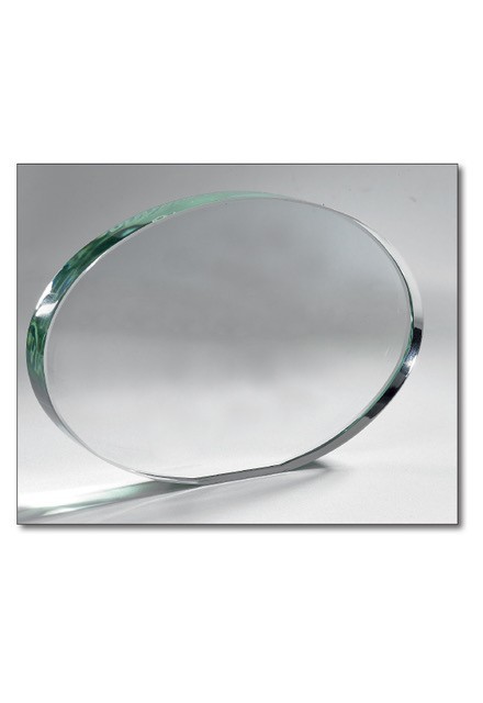 Trophäe Ovales Glas 15x10cm
