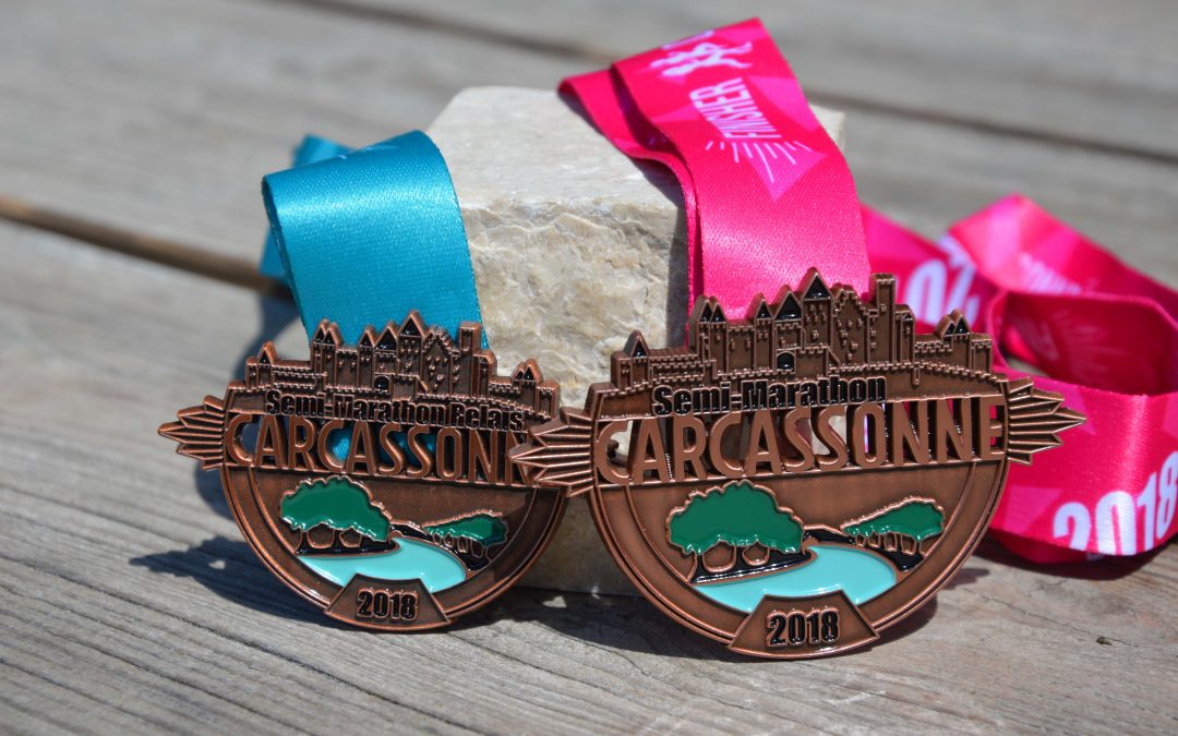 Medaille Halbmarathon Carcassonne
