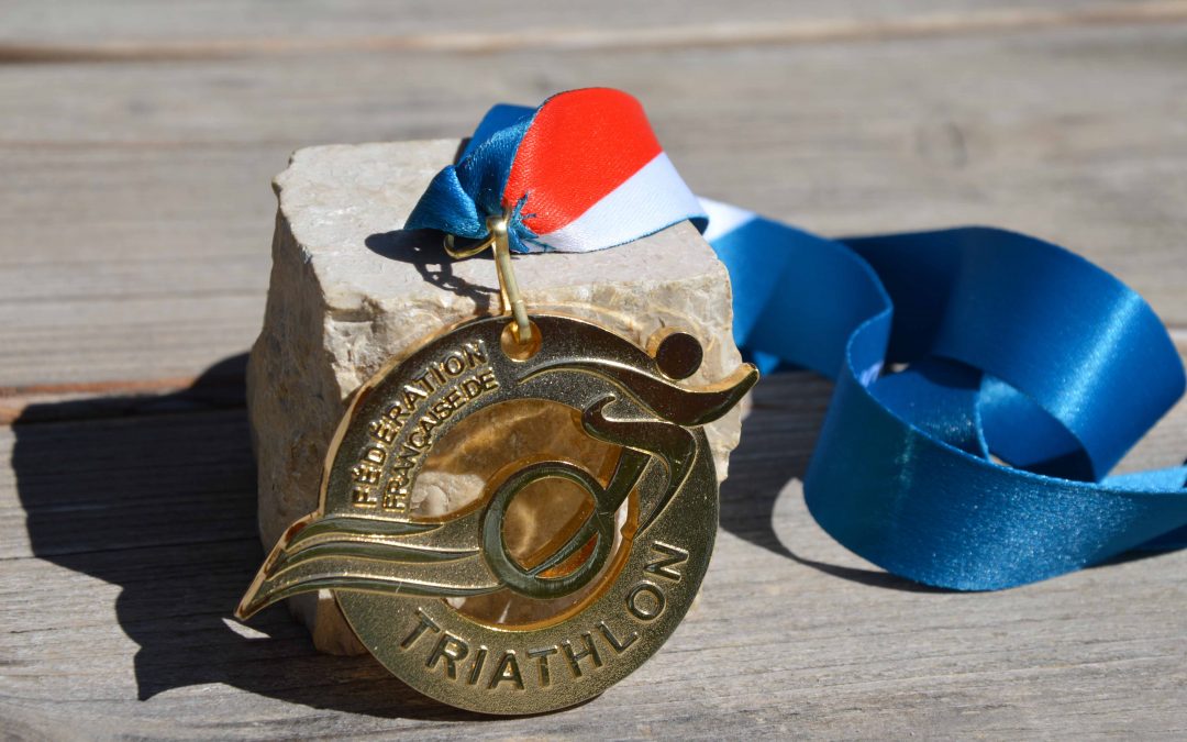 Finisher-Medaille französischer Triathlon-Verband