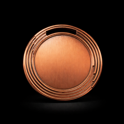 Medaille graviert Kreis Plakette Bronze 70mm