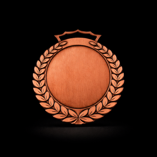 Bronze Lorbeer Wafer Medaille 70mm