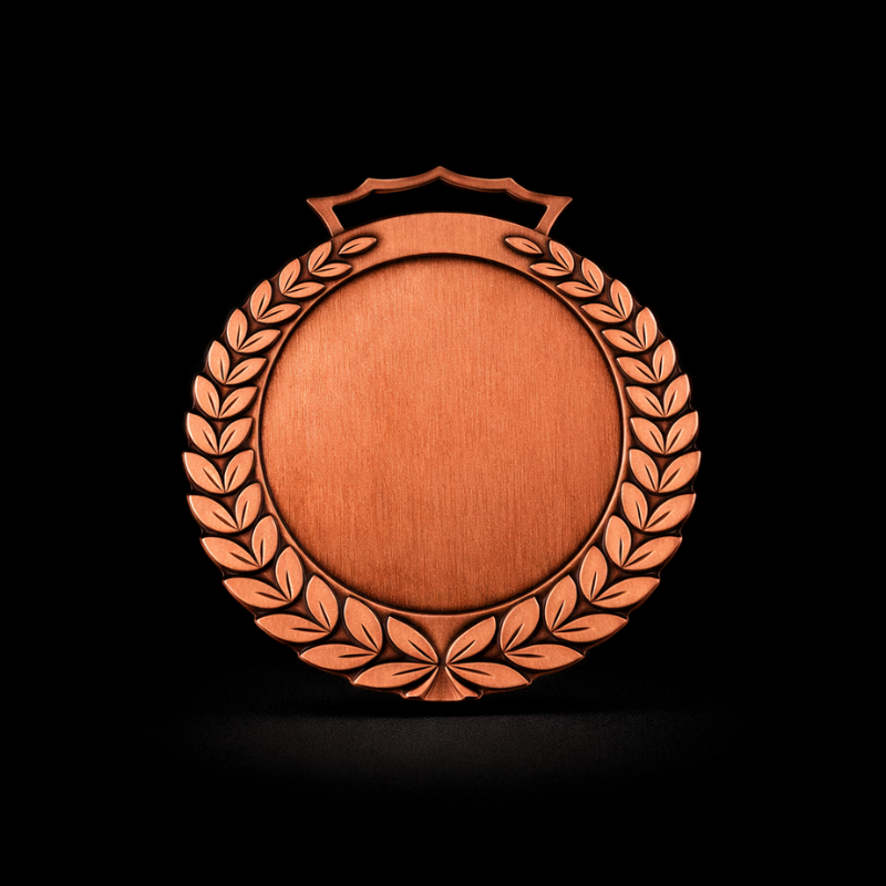 Bronze Lorbeer Wafer Medaille 70mm