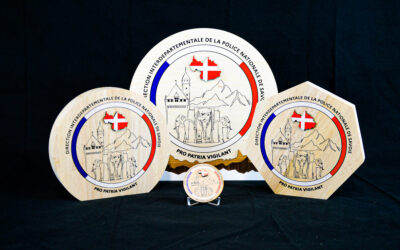 Trophées et médailles direction interdépartementale de la Police Nationale de Savoie