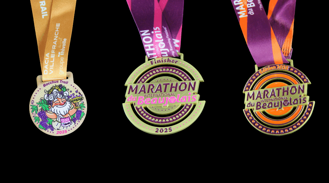Médailles Marathon du Beaujolais 2025
