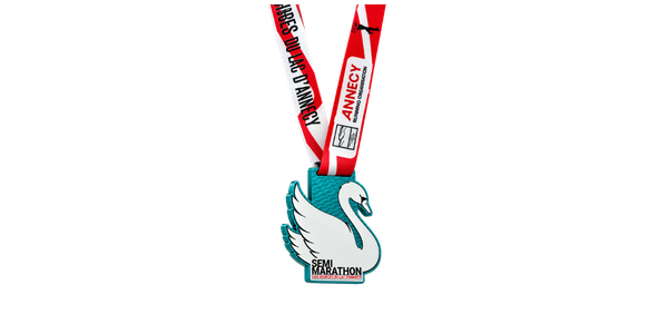 Médaille finisher sur mesure Semi-Marathon des Sources du Lac d’Annecy 2026